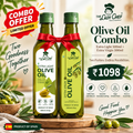 The Lady Chef Olive Oil Combo – Extra Light 500ml + Extra Virgin 500ml